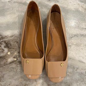 Tory Burch Patent Nude Flats